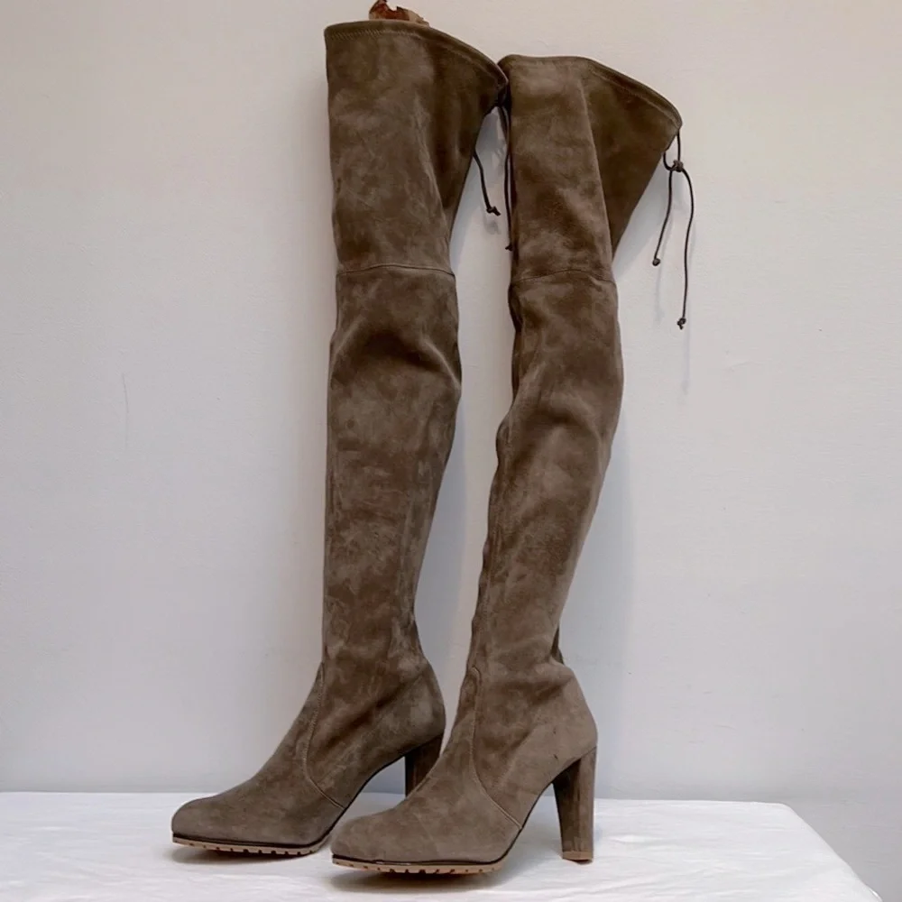 Stuart Weitzman Over The Knee Suede Boots